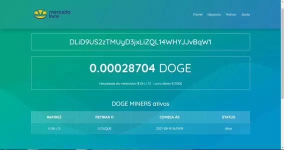 Sistema Mineração Dogecoin