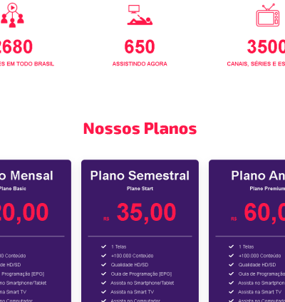 Sistema Site Para Iptv